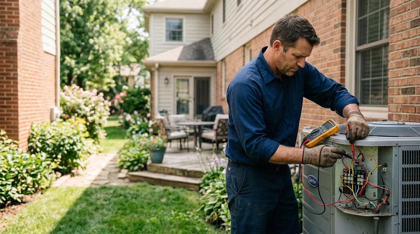 HVAC technician working near Mount Hope, AL